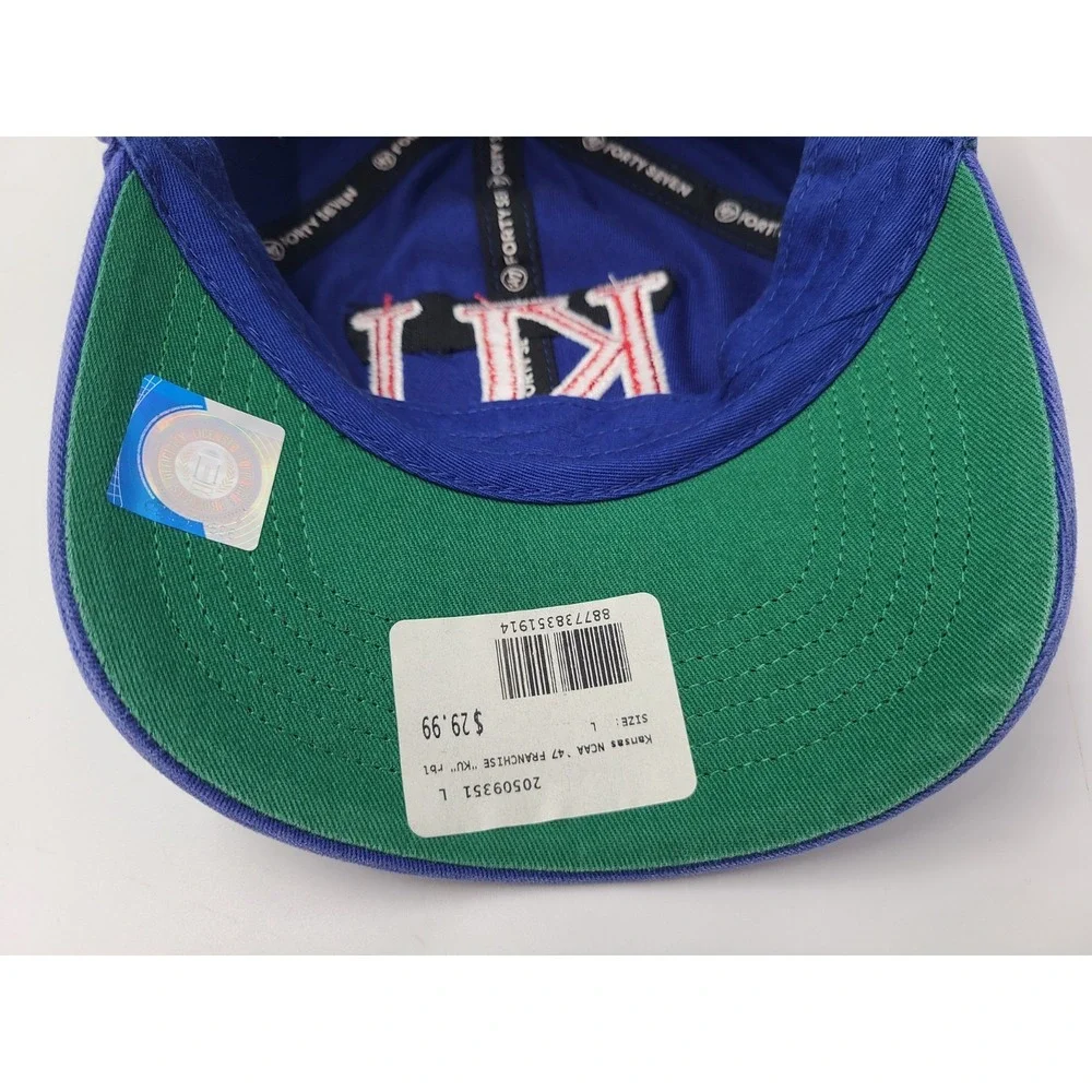 University of Kansas Jayhawks 47 Brand Franchise Fitted L Hat Cap Men Women NCAA